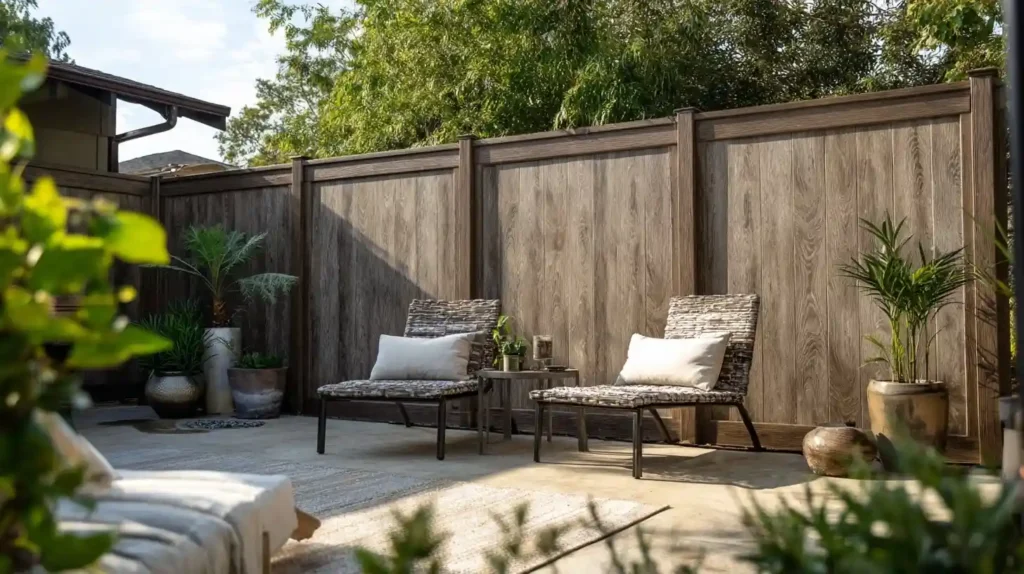 composite style private fence