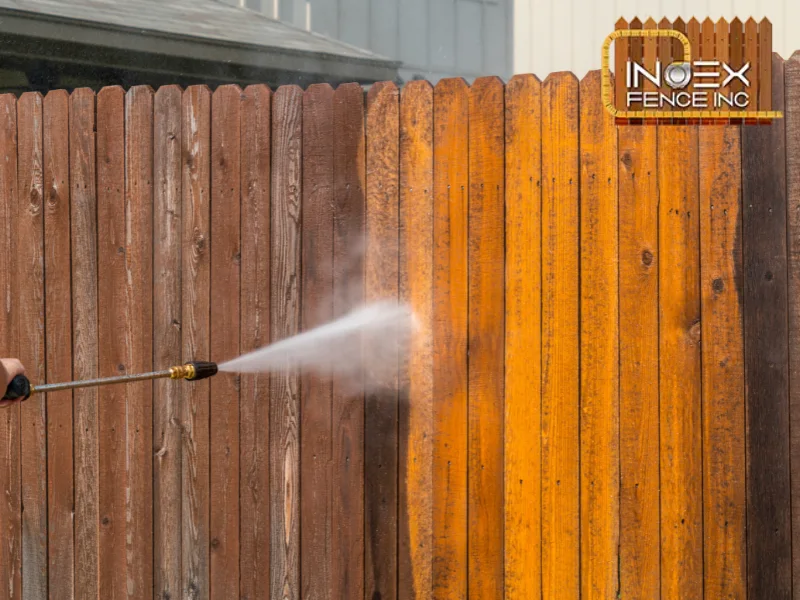 how to stain a fence